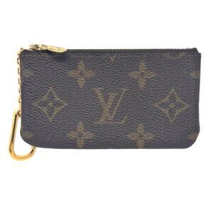 Louis Vuitton LV Monogram Key Coin Cles Zip Pouch Keychain